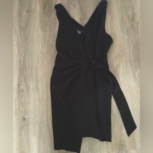 Zara black assmetric dress